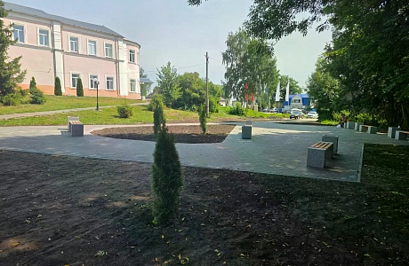 Благоустройство улицы Площадь Ленина в Вадинске завершено